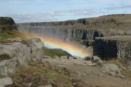 Regenbogen am Dettifoss