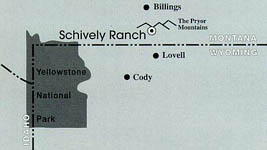 Karte: Lage der Ranch