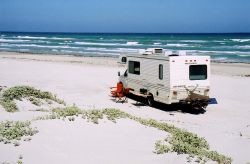 Wohnmobil am Strand